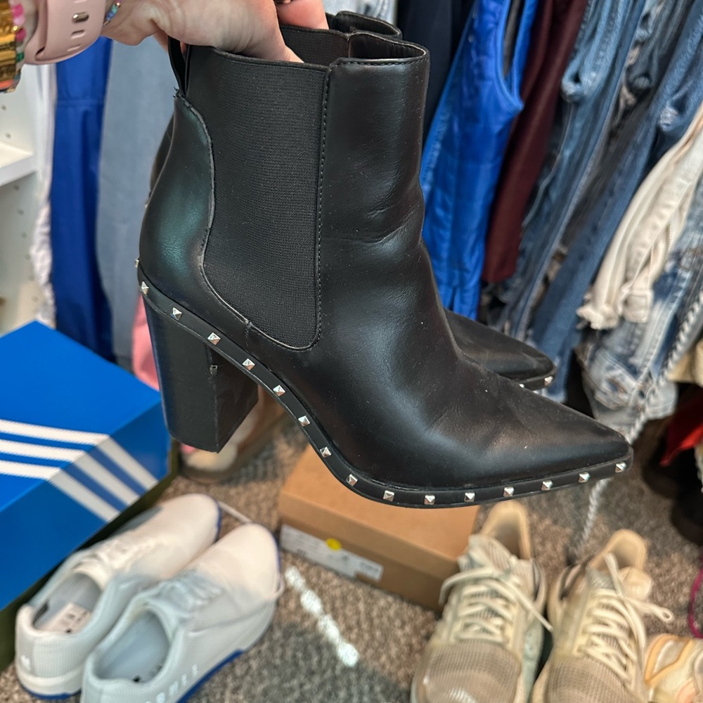 Carlos by Carlos Santana Black Heeled Boots